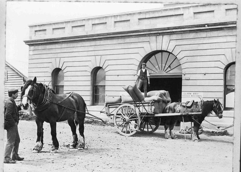 Clark Bros, produce merchants, Humber Street. Culture Waitaki