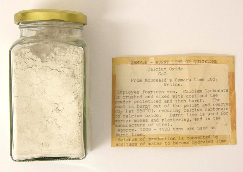 Lime Product Sample Quicklime Culture Waitaki