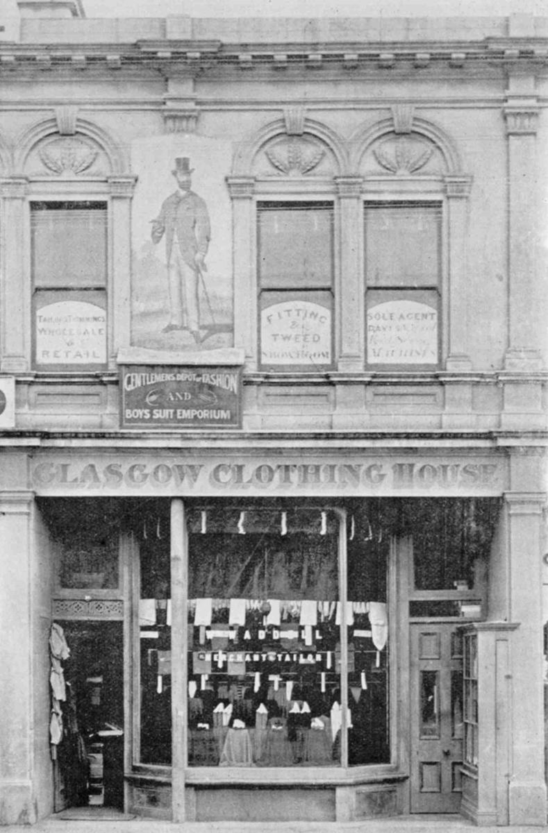 Glasgow Clothing House. Culture Waitaki